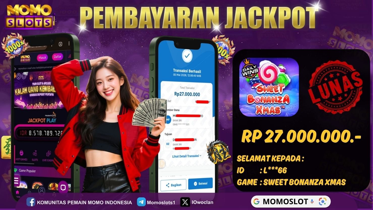 MOMOSLOTS JACKPOT SLOT SWEET BONANZA XMAS